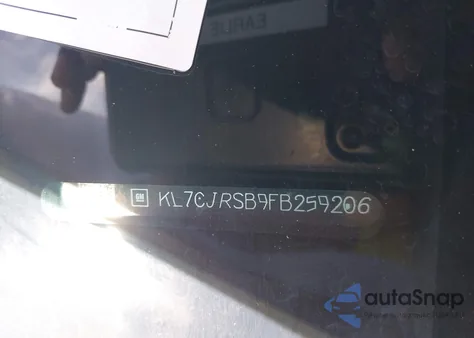 2015 Chevrolet Trax Lt z USA, uszkodzony, nr VIN KL7CJRSB9FB259206